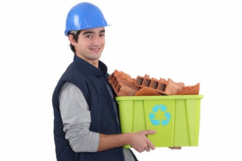 Commercial waste removal services in Finsbury Park office setting